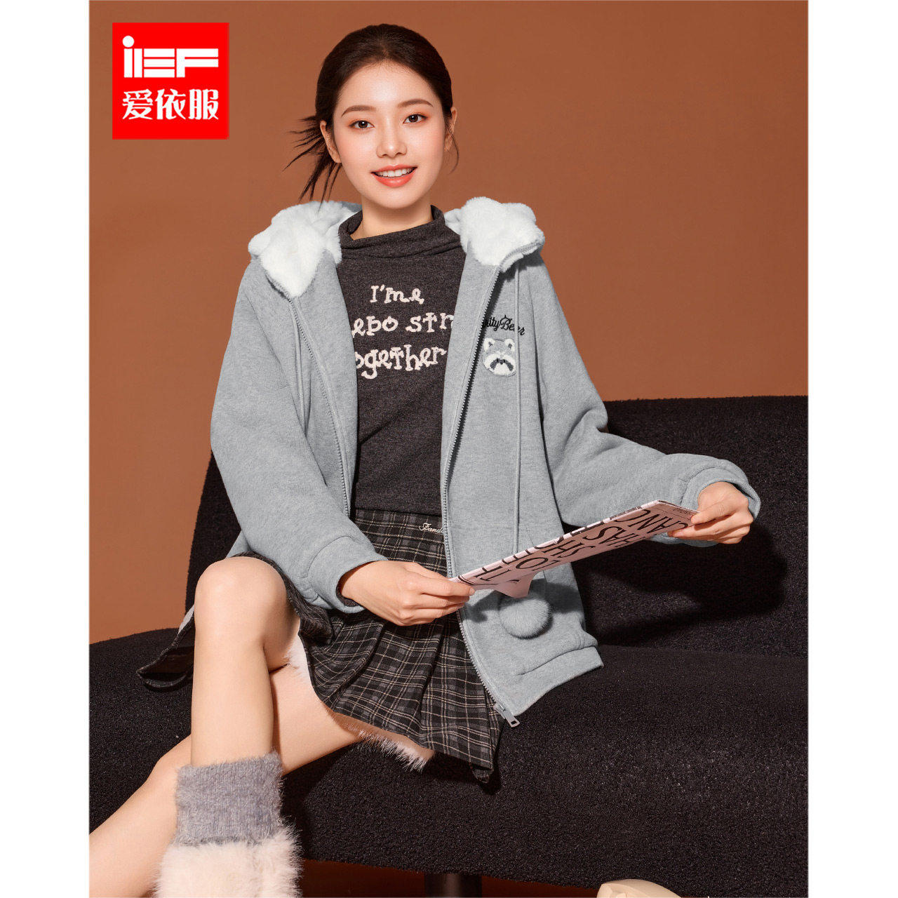 IEF/爱依服2025冬季新款甜美可爱