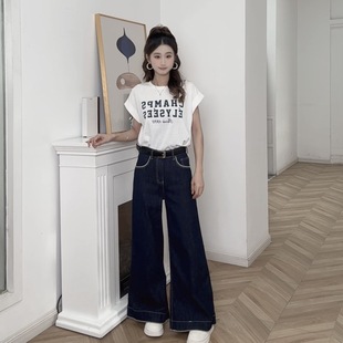 莱赛尔显高显瘦牛仔阔腿DZ2302 IEF 超薄款 夏季 爱依服新款