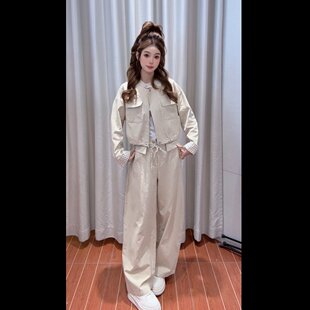 梭织上下套长裤 休闲运动舒适户外百搭款 爱依服2026年春季 IEF