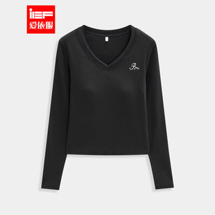 IEF/爱依服2025秋季新款韩系修身内搭可外穿自带胸垫设计打底衣