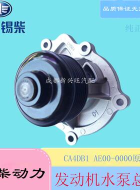时风一汽锡柴发动机水泵CA4DB1 AE00-0000原厂冷却水泵总成国六