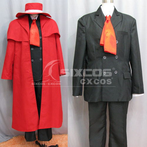 地狱之歌Hellsing 阿尔卡特Alucard COS服定做 Cosplay Costume