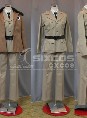 黑塔利亚APH 美国 COS服装定做America Military uniform Cosplay