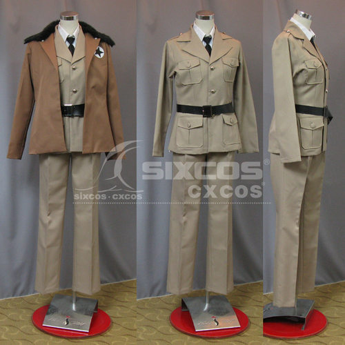 黑塔利亚APH 美国 COS服装定做America Military uniform Cosplay