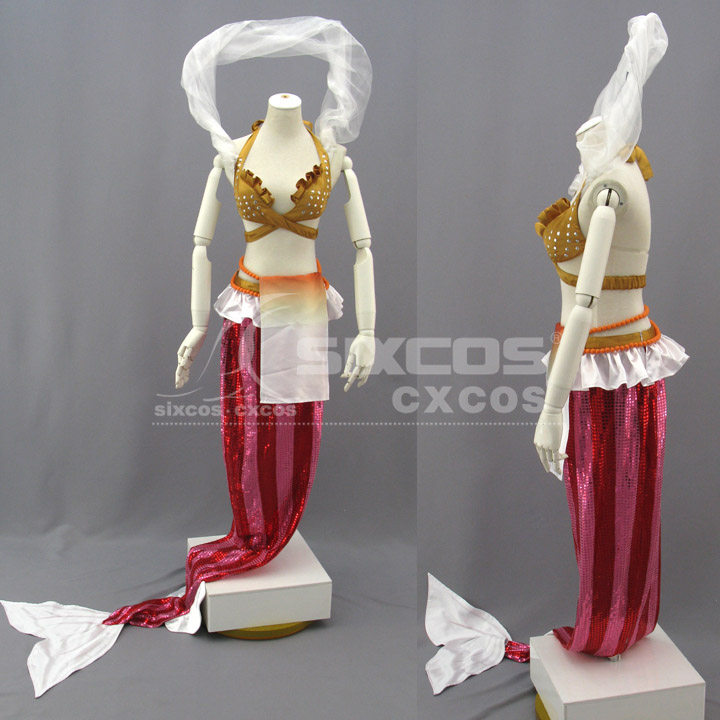 海贼王 人鱼岛 白星公主 cos服装定做 one piece-shirahoshi