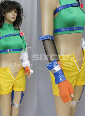 最终幻想7 尤菲如月 COSPLAY服定做 FFX7 Yuffie Cosplay Costume