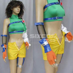 最终幻想7 尤菲如月 COSPLAY服定做 FFX7 Yuffie Cosplay Costume