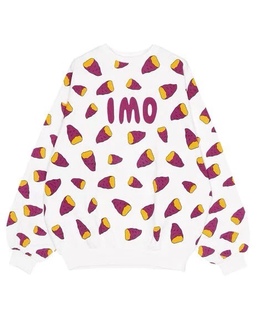 红色地瓜圆领高克重厚实毛圈休闲卫衣