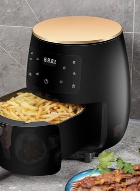 聚美优物跨境air fryer现货110v美规直发英文4.5L空气炸锅8L大容