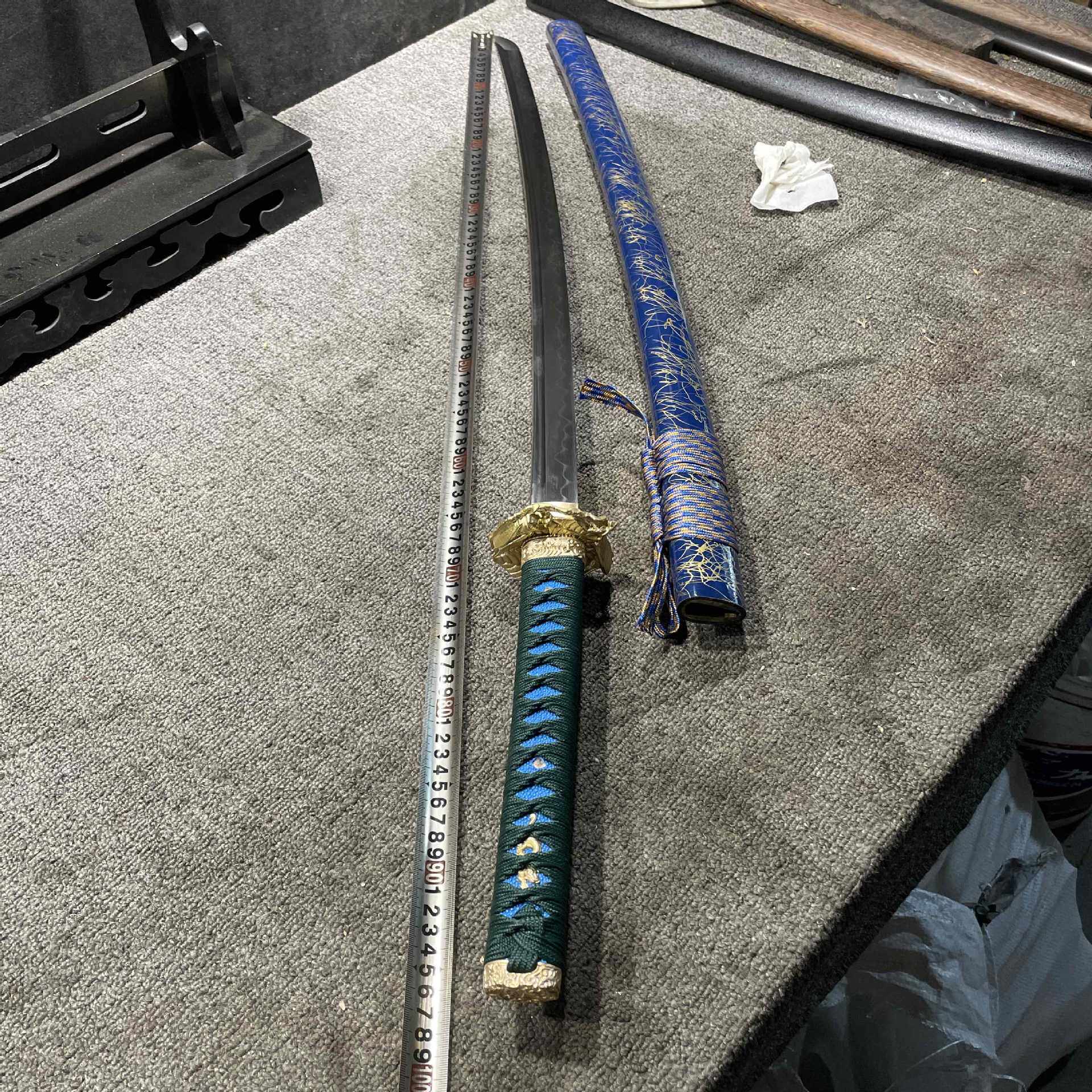 龙泉市刀剑火龙出品影视日式冷兵器硬宝剑螳螂捕蝉工艺品未开刃