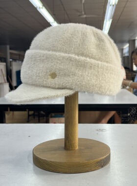 工厂直销帽子女23新品秋冬轻奢简约纯色保暖透气鸭舌帽23AW-T012