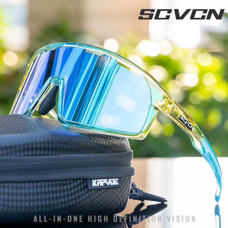跨境SCVCN骑行眼镜防风护目偏光太阳镜山地自行车钓鱼休闲运动
