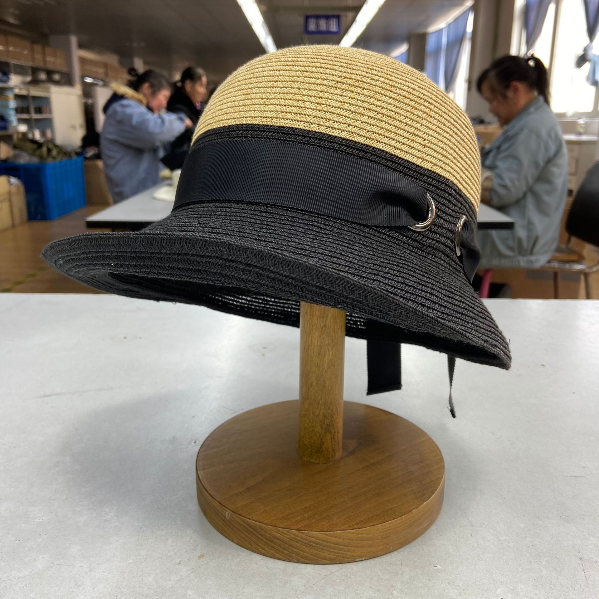 工厂直销帽子女21新品春夏草编日系透气防晒遮阳渔夫帽21SS-T039