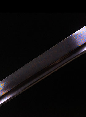 金属制一体花纹钢日本刀东洋武士居合手工战刀katana外贸 未开刃