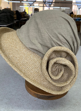 工厂直销帽子女19春夏新款遮阳渔夫帽轻薄透气盆帽19SS-W0403