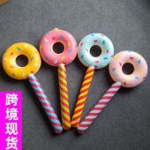 新款 儿童气氛活跃道具甜甜圈 pvc充气棒棒糖甜甜圈玩具棒子
