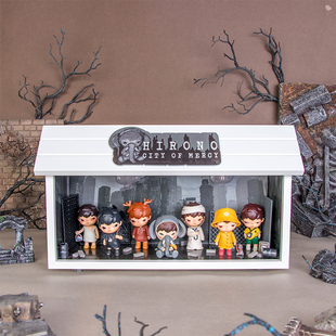 POPMART泡泡玛特 小野HIRONO宽恕之城系列三代手办盲盒场景展示盒