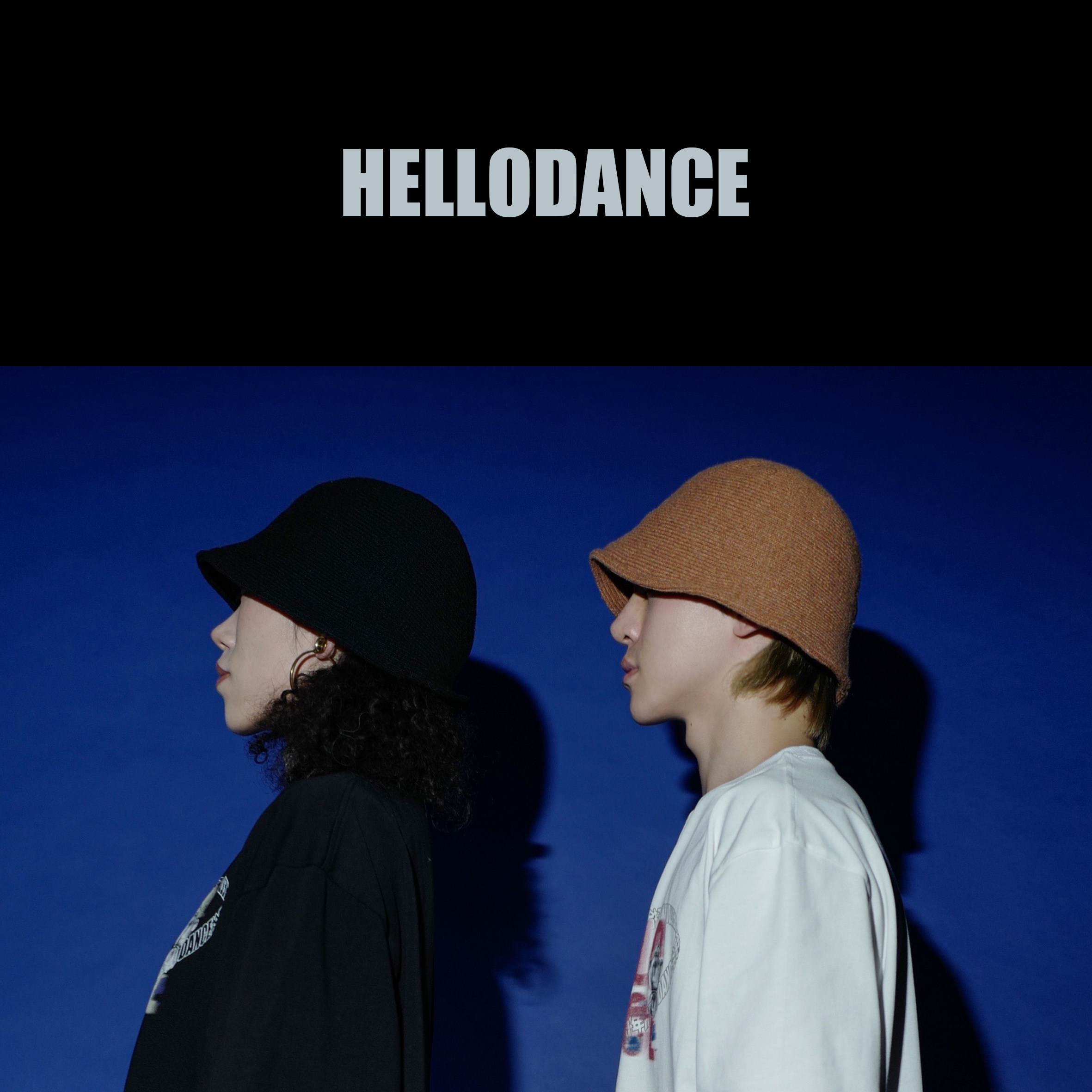 hellodance吾街舞logo针织渔夫帽两色休闲