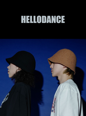 【6折清仓 No退No换】HELLODANCE吾街舞logo针织渔夫帽两色休闲