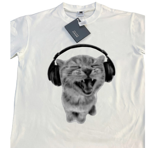 原创猫咪印花纯棉宽松短袖T恤