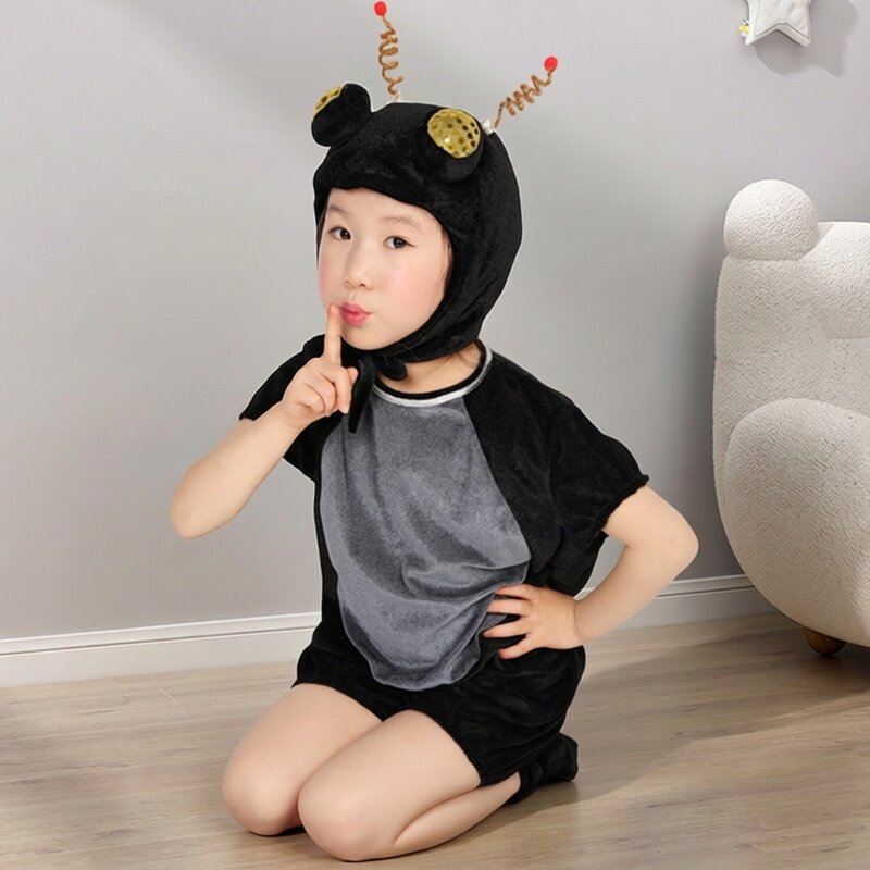 六一幼儿园青蛙妈妈找蝌蚪演出服儿童舞台剧动物服装环保时装秀夏