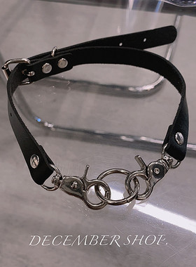 包邮choker项圈女颈带颈链黑色皮禁欲小众项链朋克锁骨链甜酷辣妹