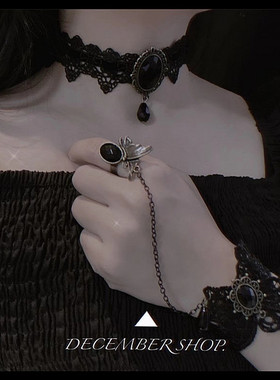 包邮暗黑色lolita戒指