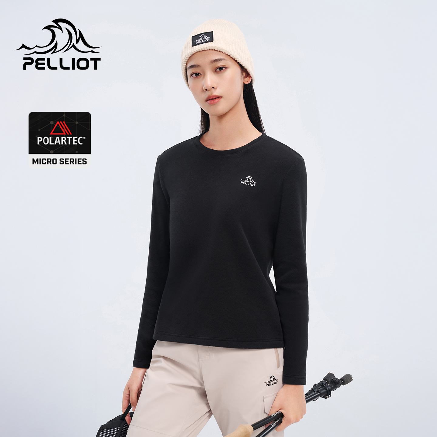 伯希和Polartec轻量保暖抓绒衣