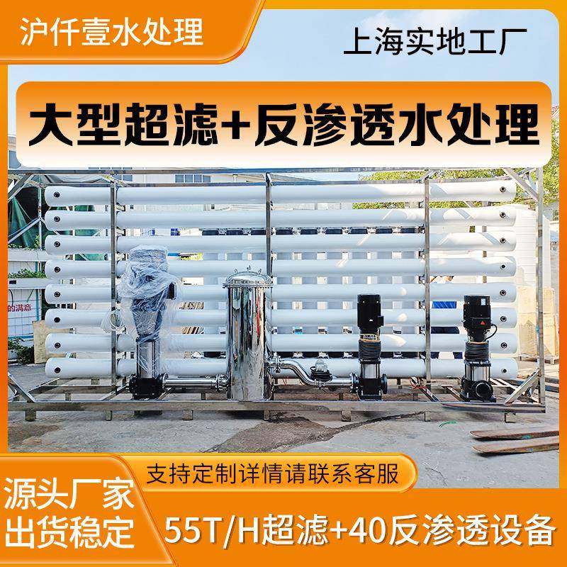大型超滤设备RO反渗透纯水设备工业水处理设备纯净水设备反冲洗