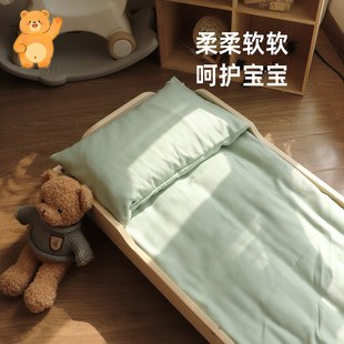 幼儿园床褥套宝宝纯天然竹纤维透气夏天凉席垫套a类母婴级可机洗