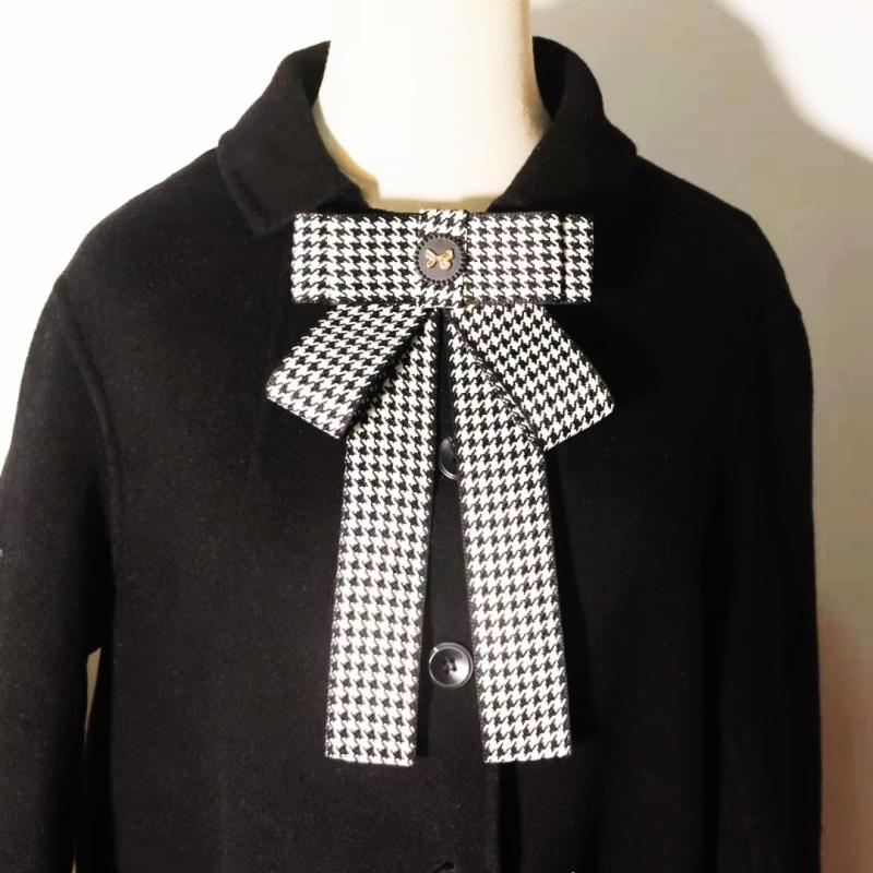 领花千鸟格大蝴蝶结领结