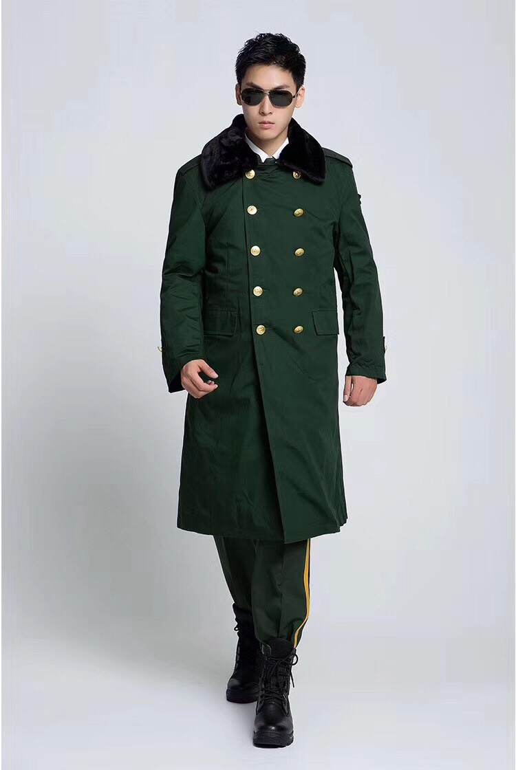 军绿棉大衣男女冬季加厚长款冷库工作棉衣户外防寒服棉袄加绒劳保