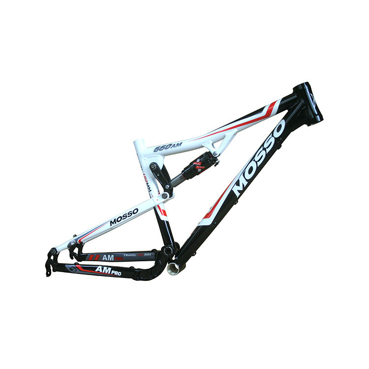 MOSSO660AM全避震山地车架26寸快拆碟刹铝合金带ROCKSHOX后胆车架