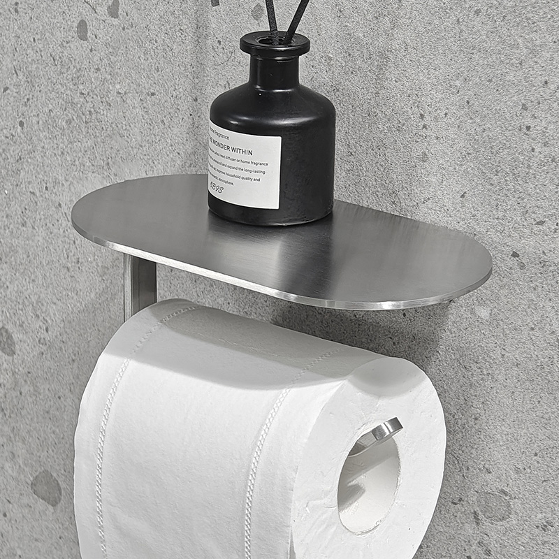德国SEVENR免打孔卫生间纸巾架放手机置物架壁挂式厕所浴室纸巾盒