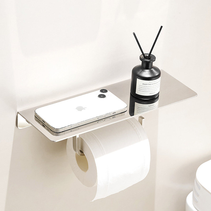 包豪斯厕所加长厕所卷纸架银色
