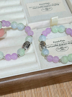 中式串珠暴富配件手串森系轻奢小众高级爆款高颜值款学生闺蜜