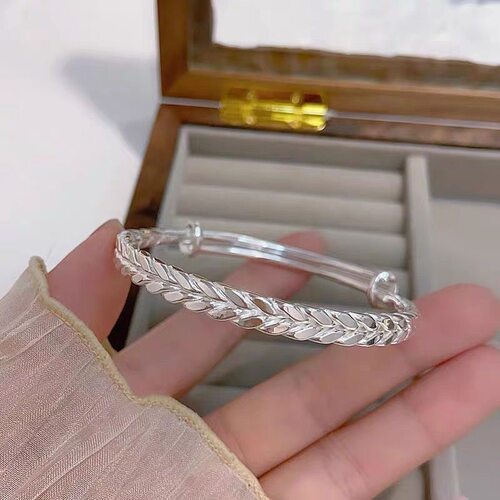麦穗手镯推拉调节穗穗平安镯子ins小众送女友礼物