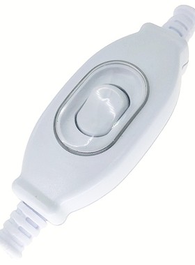 IP65 3A线上中途开关床头灯落地灯鱼缸灯电源防尘防水防油 白色