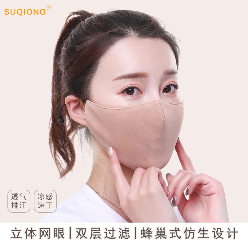 透气易呼吸防晒口罩眼镜不起雾女
