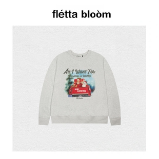 bloom韩国WAIKEI圣诞老人马尔济斯三只狗卫衣上衣 fletta 现货