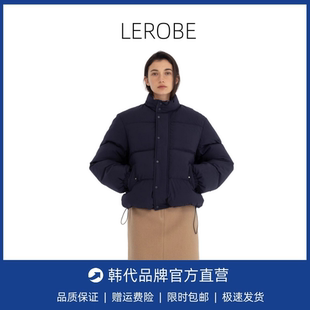 【现货】韩国小众LEROBE 羽绒服美娜家立领面包服白鹅绒加厚外套