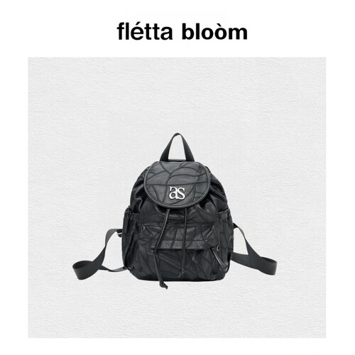 【现货】fletta bloom小众ason双肩包女不规则格纹设计学院风背包