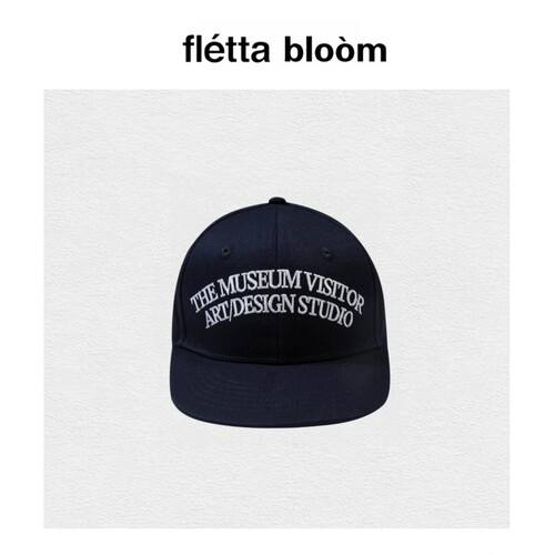 【现货】fletta bloom Themuseum迷彩刺绣棒球帽鸭舌金娜英平檐帽
