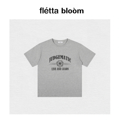 【现货】fletta bloom韩国Bychapter字母印花短袖 JennieT恤上衣