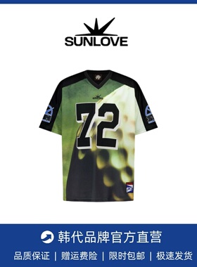 【现货】SUNLOVE金智妮Jennie同款V领72号数字印花球衣短袖T恤