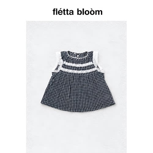 ●fletta bloom viaplain新款韩国设计师全秀林同款蕾丝花边背心