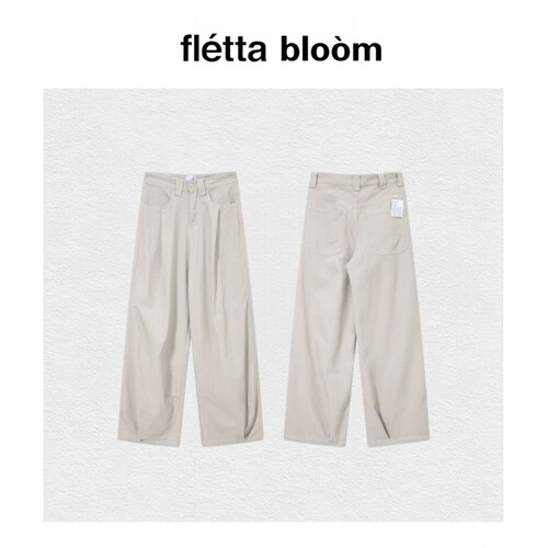 【现货】fletta bloom韩国小众潮牌海星刺绣牛仔裤TCM直筒阔腿裤