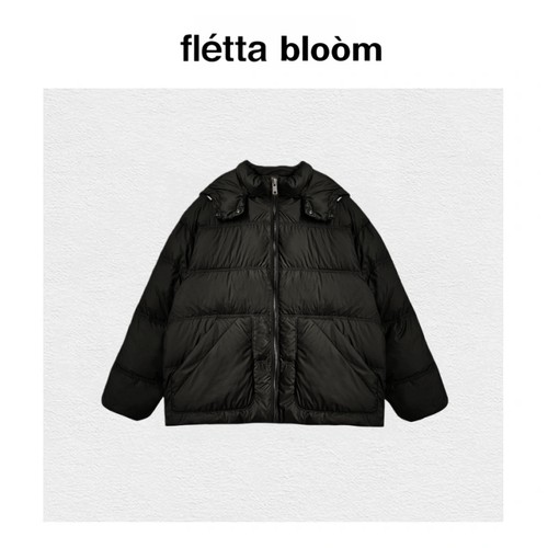 【现货】fletta bloom东大门可拆卸连帽收腰抽绳加厚羽绒服外套冬
