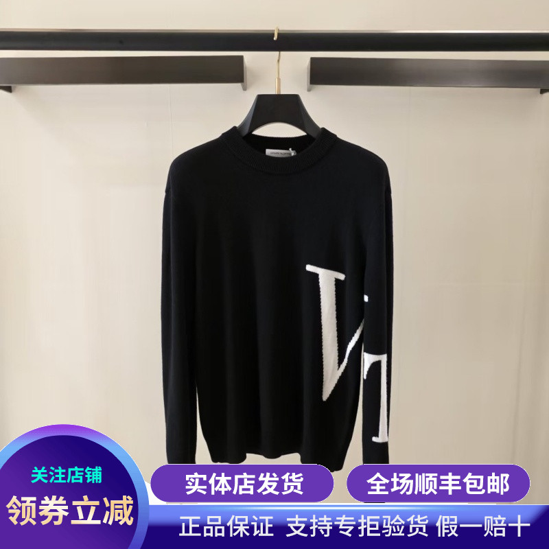 实体发货卓凡尼华伦天奴男装2025秋冬新款男士毛衣休闲时尚羊毛衫