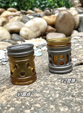 V1V2刀坠 子母弹 二合一分体吊坠挂扣挂坠包坠钛合金ULTEMPEI送绳